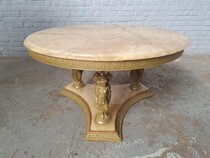 Coffee Table (Large) Rococo Italy Bronze/Onyx 1950