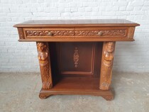 Console Rococo Italy Walnut 1960