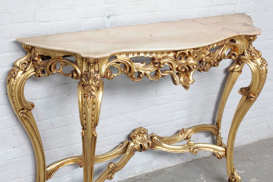 Rococo Console + mirror