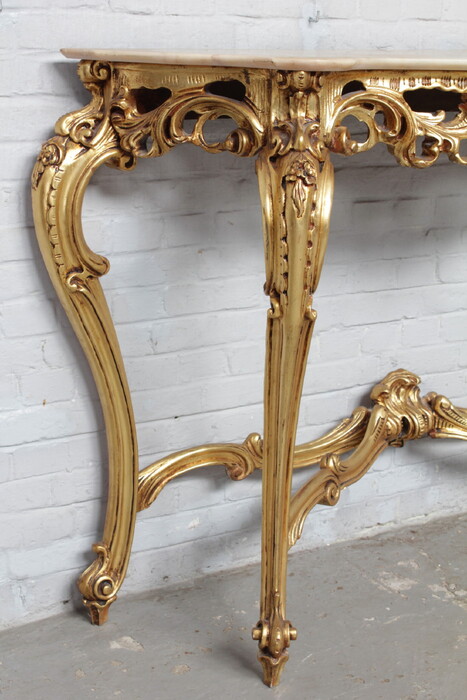 Rococo Console + mirror