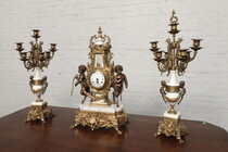 Rococo (Louis XV) Clock set