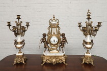 Rococo (Louis XV) Clock set