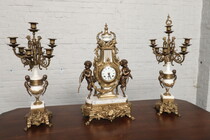 Rococo (Louis XV) Clock set