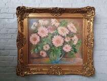 Painting (Signed) Rococo (Louis XV) Belgium Canvas 1950