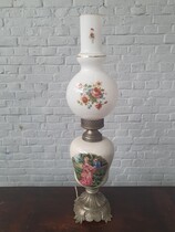Table lamp Rococo France Bronze/Glass 1950