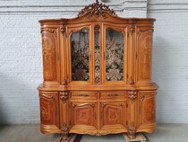 Vitrine (large) Rococo Italy Walnut 1950