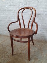 Armchair Thonet style Belgium Wood 1900