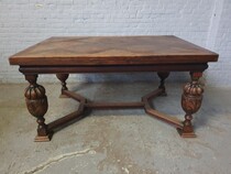 table Tudor style Belgium Oak 1920